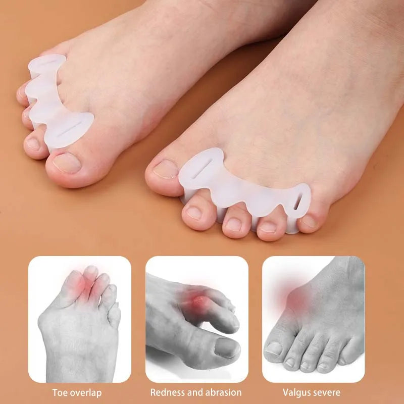 Joanetex OrtoShield Original – Separador de Dedos en Silicona Rígida Corrector Ortopédico para Hallux Valgus