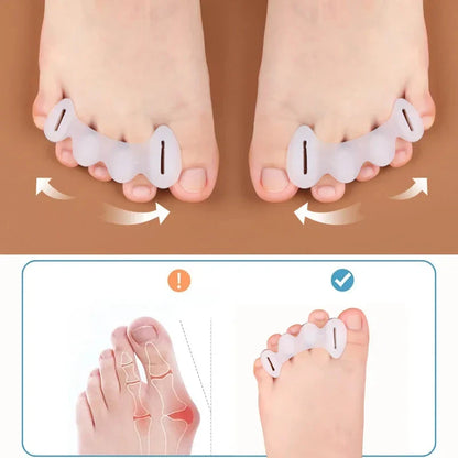 Joanetex OrtoShield Original – Separador de Dedos en Silicona Rígida Corrector Ortopédico para Hallux Valgus